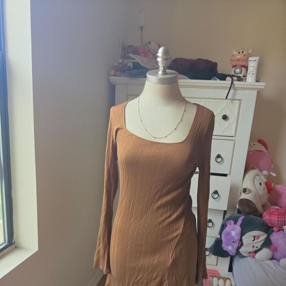 Oak-fort Women's Brown and Tan Dress